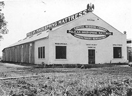 Picture of capital bedding company's "new" building in 1939. They stayed in this building until their expansion in 2014.