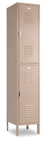 Double Tier, 1-Wide Locker offered by Capital Bedding Company